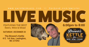 The Brewer's Kettle Lexington NC Ryan Melquist Qwister Rustbelt Reggae Craft Beer Live Solo Music