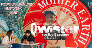 Ryan Melquist Qwister Rustbelt Reggae Kinston North Carolina Brewery Live Music Solo Mr. Qwister