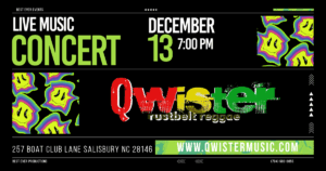 Waters Edge Dock & Grill Ryan Melquist Qwister Live Music Rustbelt Reggae Solo Salisbury NC