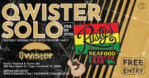 ryan melquist rustbelt reggae qwister live music Rusty's seafood & oyster bar  cape canaveral Florida live music performance best ever Solo